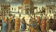 Pietro Perugino Christ Delivering the Keys to St.Peter oil painting